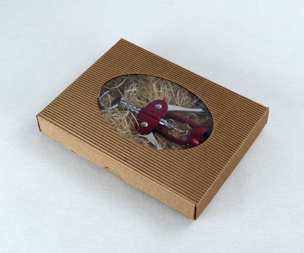 220x170x35mm | Geschenkschachtel mit Deckel und Kunststoffsichtfenster | 2-tlg.