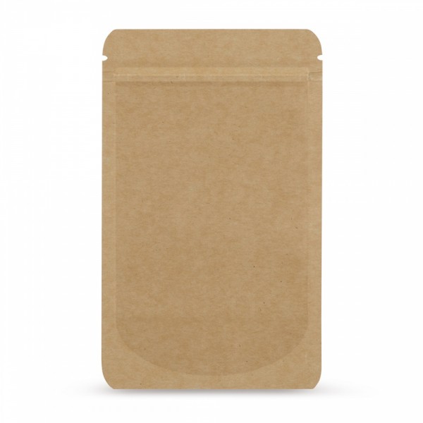 Standbodenbeutel Kraftpapier 130x225mm * für Inhalt: 500ml