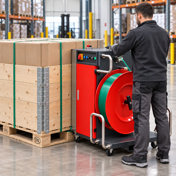 Halbautomatische Palettenumreifung EP-150