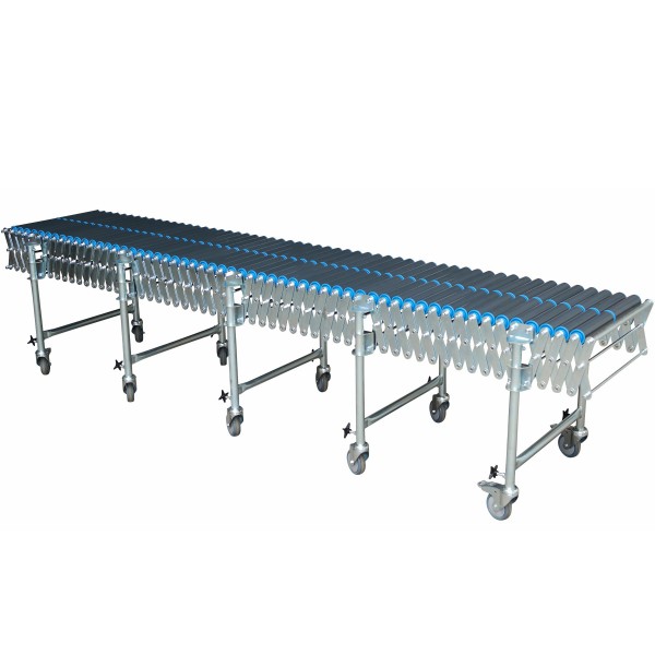 Scherenrollenbahn mit Kunststoffrollen