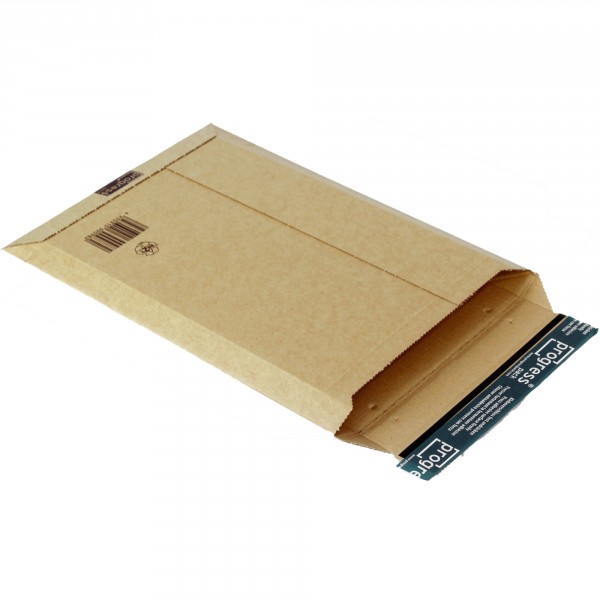 Versandtasche aus extrem stabiler Wellpappe DIN B4 | braun