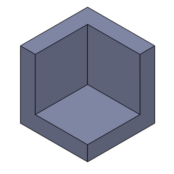 EPS-Ecke 90x90x90mm | Wandstärke: ca.20mm