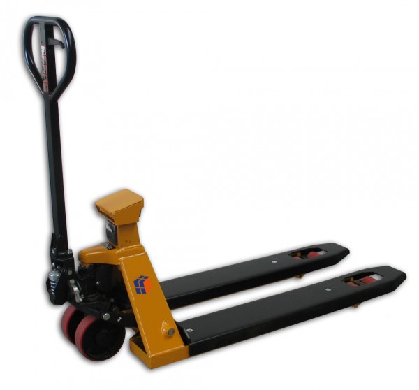 Gabelhubwagen mit Präzisionswaage + Drucker