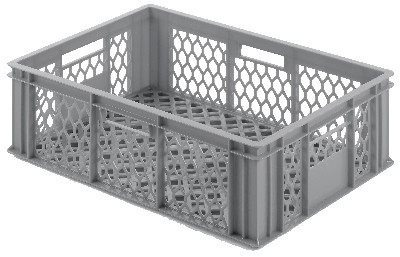 Kunststoffbehälter vergittert 570x370x180mm