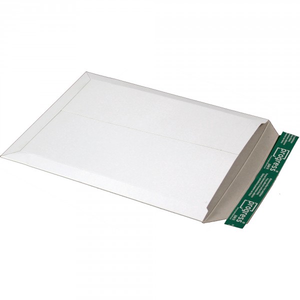 Versandtasche aus stabiler Vollpappe DIN B4 | weiß