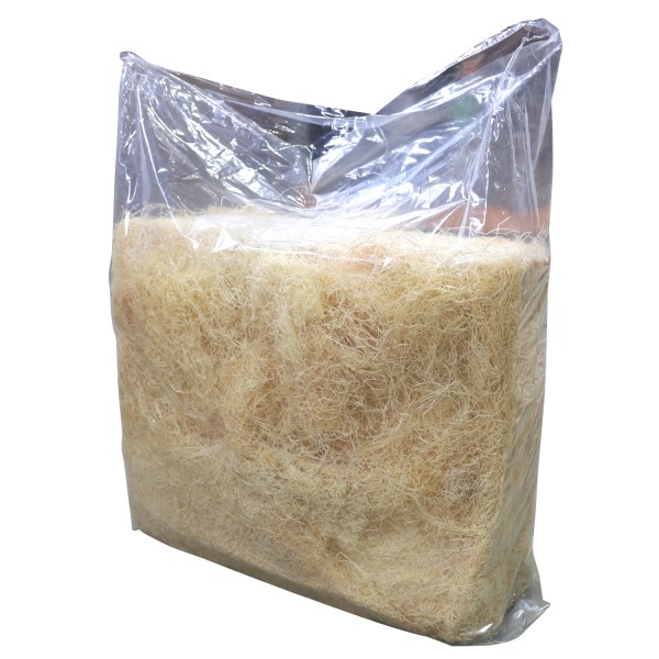 Euterholzwolle im PE-Spendensack