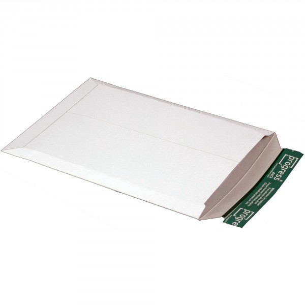 Versandtasche aus stabiler Vollpappe DIN A4+ | weiß | Groß- und Maxibrief Format