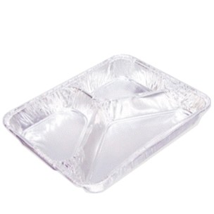 Alumenüschale 3-geteilt 100er * 30mm flach