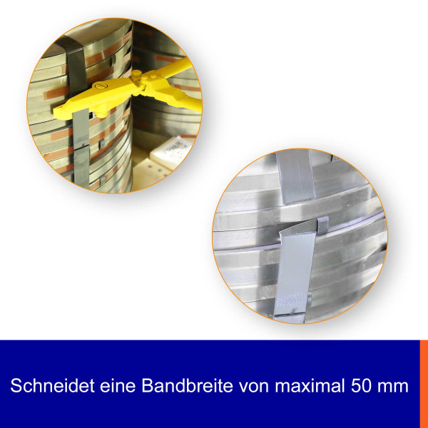 50,8x1,27mm Stahlband | Abschneidezange
