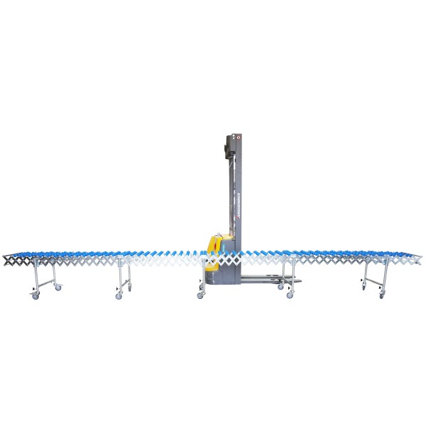 Scherenröllchenbahn mit Kunstoffröllchen