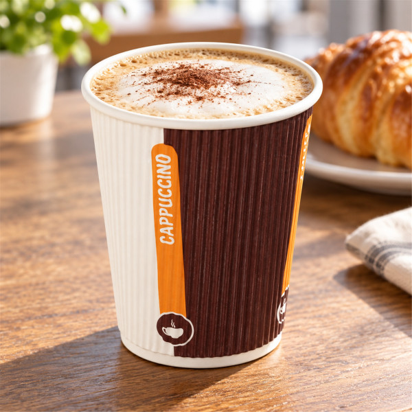 Kaffeebecher doppelwandig Pappe | bedruckt | 300ml