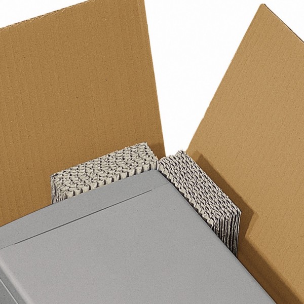 Wellpapppolster Platte geschlitzt | 8 Stück je Strang