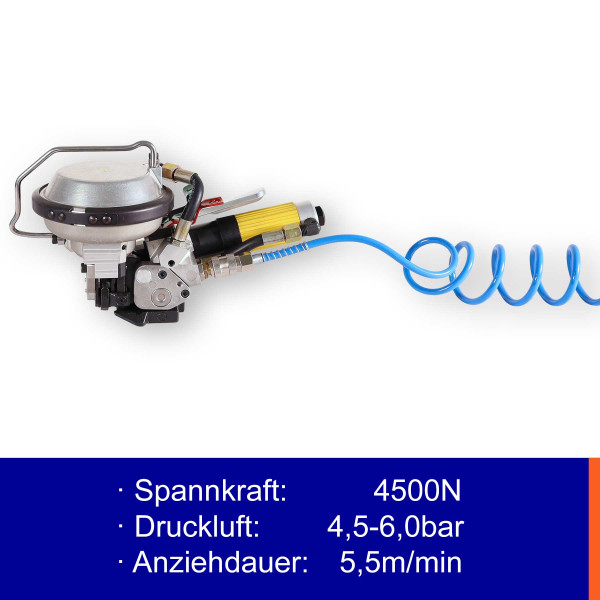 Pneumatisches Umreifungsgerät für 13-19mm Stahlband