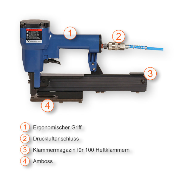 Kartonheftzange Pneumatisch | SP-2432