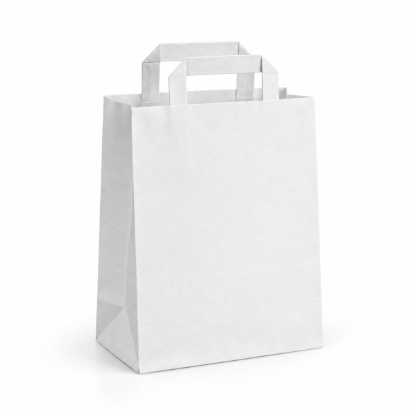 Tragetasche Papier weiss