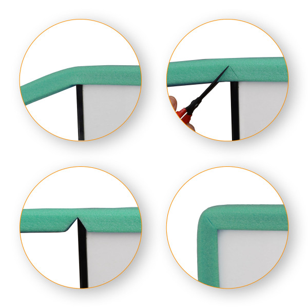 Schaumprofil U - Form 35mm/45mm * Stärke: 12mm * Länge: 2m