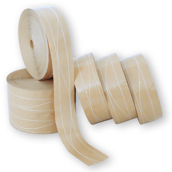 Nassklebeband Kraftpapier * verstärkt längs und sinus * havana