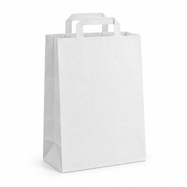 Tragetasche Papier weiss