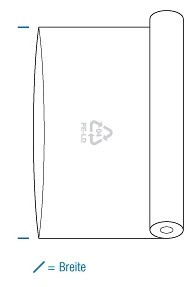 80mm | 500m Rolle | 50µm | LDPE - Schlauchfolie transparent