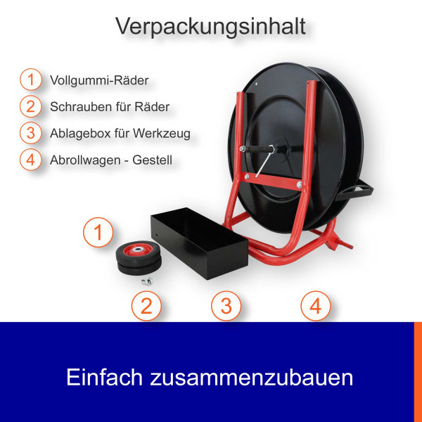 Abrollwagen für PP / PET - Band Rollen