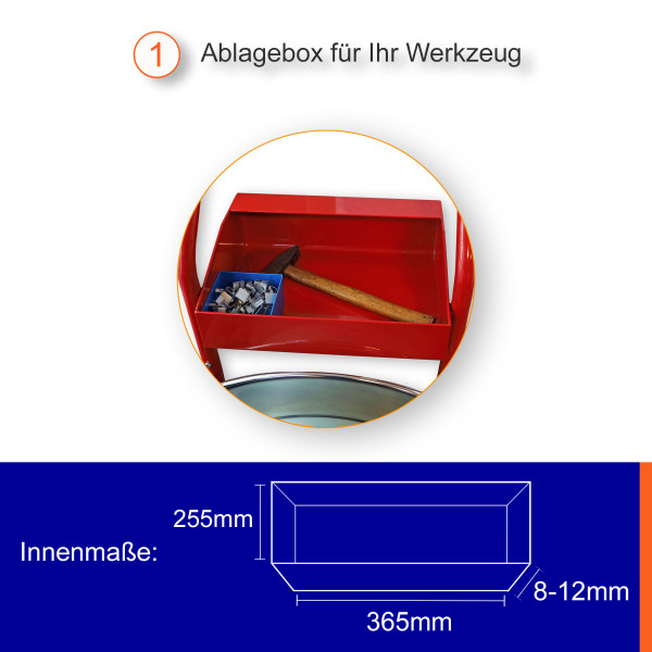 Abrollwagen für PP-/PET-Band und oszilliertes Stahlband (Packenwicklung)