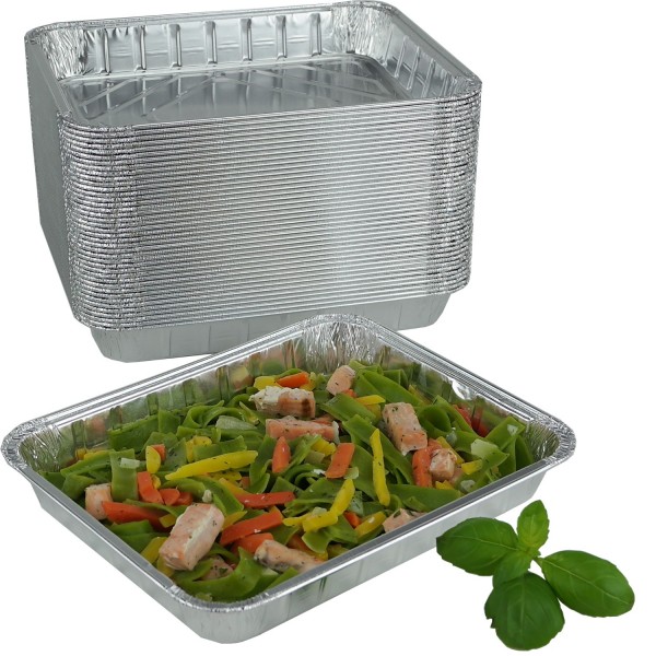 Alumenüschale ungeteilt 100er * 30mm flach