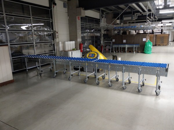 Scherenröllchenbahn mit Kunstoffröllchen