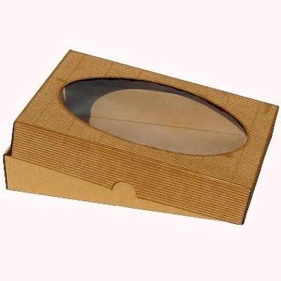 Geschenkschachtel mit Deckel und Sichtfenster 270x200x50 25er