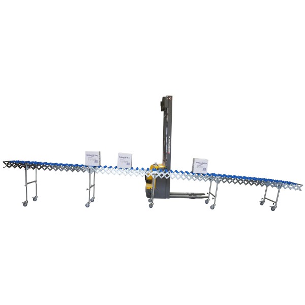 Scherenröllchenbahn mit Kunstoffröllchen