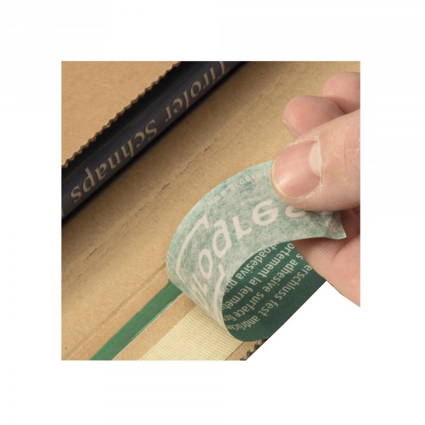 Versandtasche quer, aus extrem stabiler Wellpappe DIN C4 | braun | Groß- und Maxibrief Format