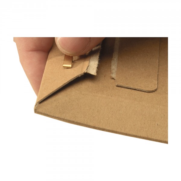 Versandtasche aus stabiler Vollpappe DIN A5 | braun