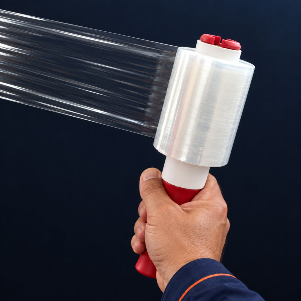 Ministretchfolie - transparent | 23µm | 10cm breit | 140m - Rolle