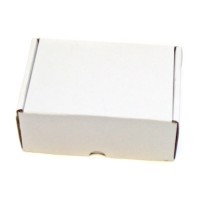 220x160x90 mm einwellige Faltschachtel, weiß 220x160x90 mm einwellige Faltschachtel, weiß