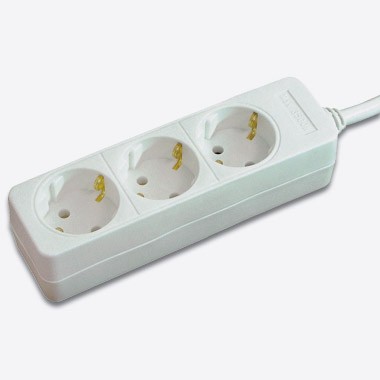 Steckdosenleiste 3-fach ohne Schalter