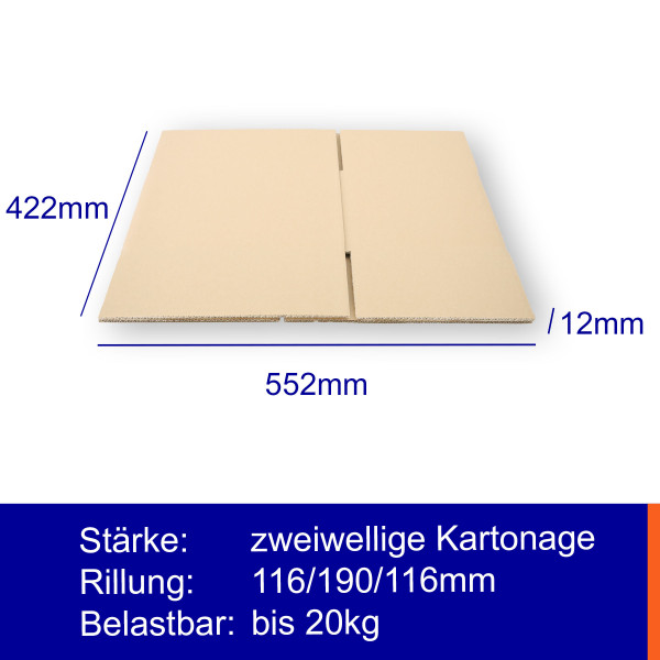 315x225x175mm zweiwellige Kartonagen