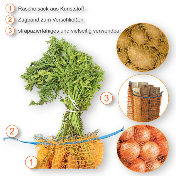 Raschelsäcke 26x39cm mit Zugband