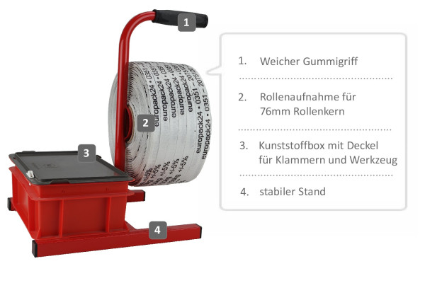 Abroller für Textilband | Kraftband