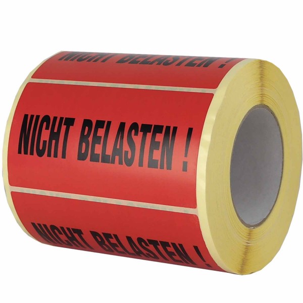 Etiketten auf Rolle "nicht belasten" * 145x76mm * 1.000 Blatt