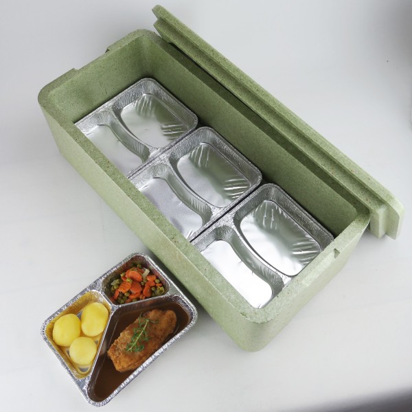 Transportbehälter W 12 grün - für 12 Menüschalen