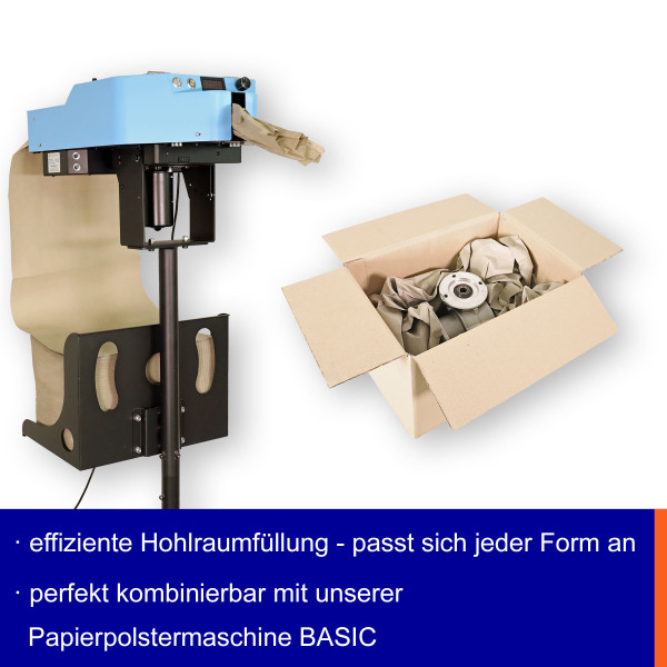 Papierpolster im Pack 38,1cm×360m | 70gr | braun | perforiert und gefalten