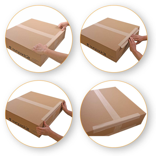 Nassklebeband Kraftpapier * unverstärkt * havana