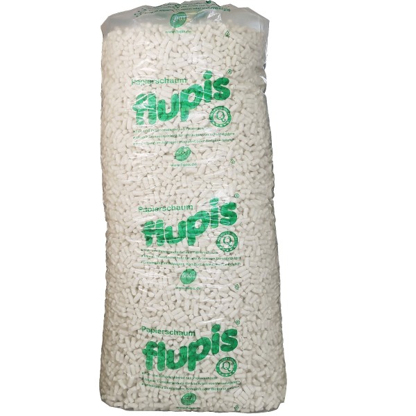 500 Liter | Bio Verpackungschips flupis® | Papierschaumflocken im Sack