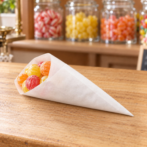 Spitztüte weiß 17cm * Stärke 40g/qm *