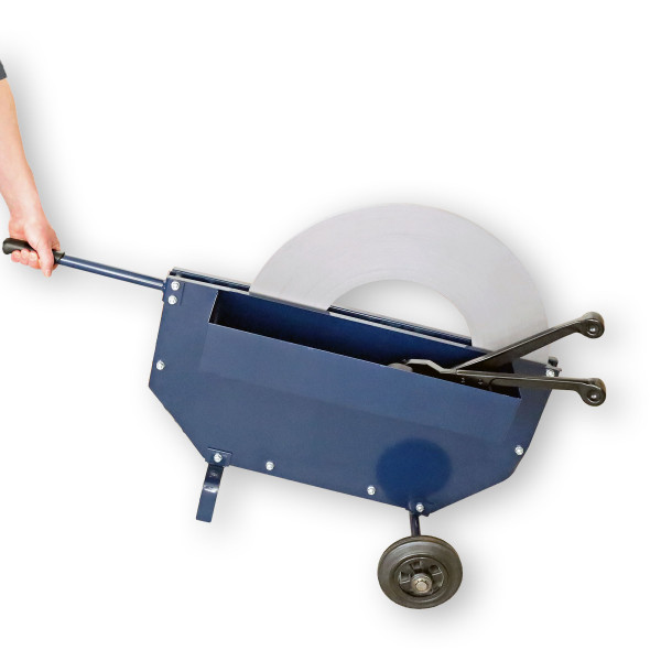 25-32mm Stahlband | Abrollwagen | fahrbar