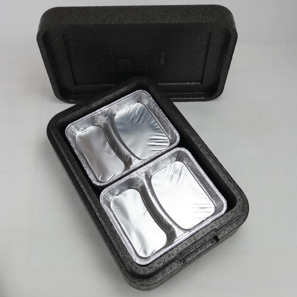 Transportbehälter PIT 4 anthrazit - für 4 Menüschalen