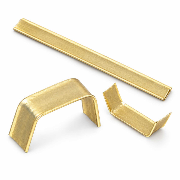 Verschlussclips gold 70mm
