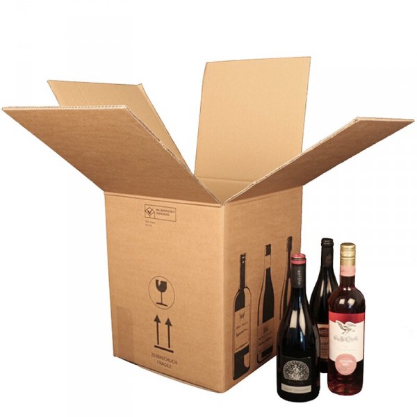 Flaschenkarton für 9 Flaschen 0,75 L | 305x212x368mm | 2-wellig