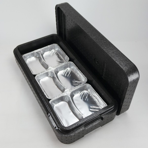 Transportbehälter PIT 6 anthrazit - für 6 Menüschalen