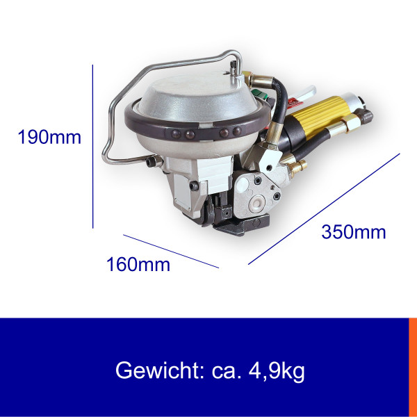 Pneumatisches Umreifungsgerät für 13-19mm Stahlband