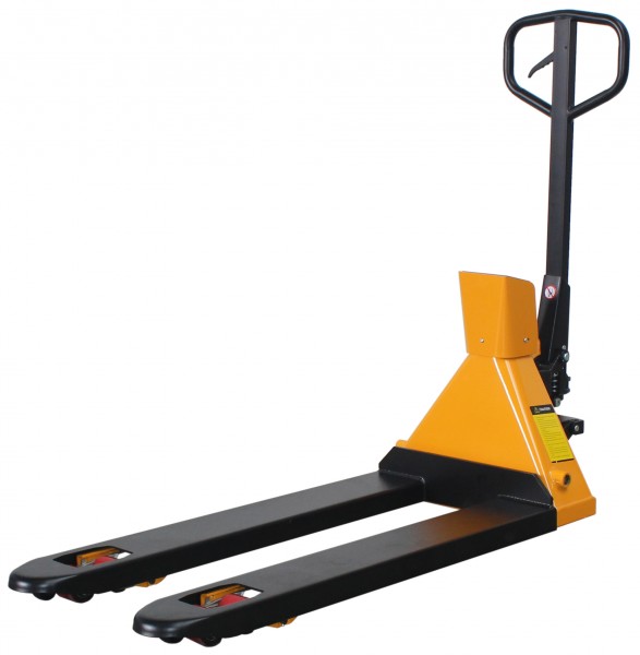 Gabelhubwagen mit Waage + Drucker